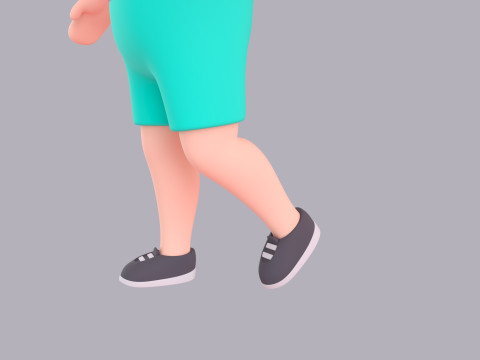 Cartoon Male Character Rigged 104 3D-Modell