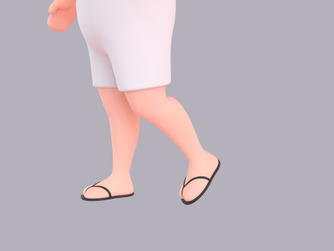 Cartoon Male Character Rigged 105 3D 模型