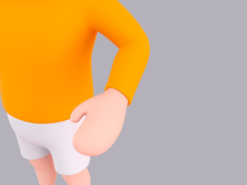 Cartoon Male Character Rigged 105 3D 模型