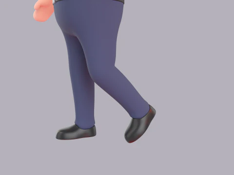 Cartoon Male Character Rigged 106 3D Model