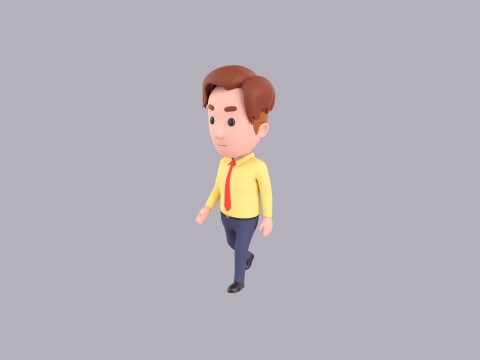 Cartoon Male Character Rigged 106 3D मॉडल