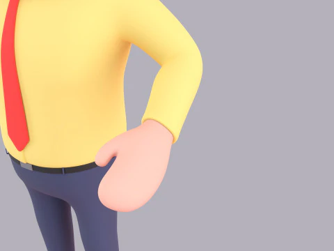 Cartoon Male Character Rigged 106 3D Model