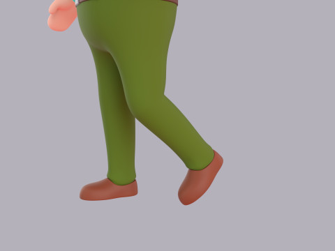 Cartoon Male Character Rigged 107 3D Model