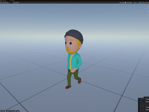 Cartoon Male Character Rigged 107 3D Model