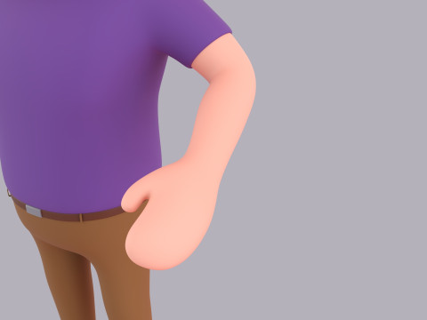 Cartoon Male Character Rigged 108 Model 3D