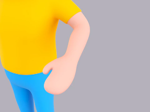 Cartoon Male Character Rigged 109 3D Model