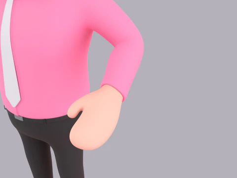 Cartoon Male Character Rigged 110 3D Model