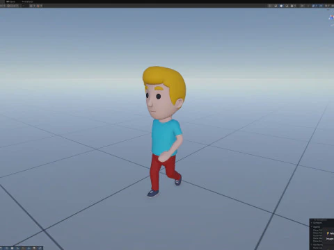 Cartoon Male Character Rigged 112 3D Model