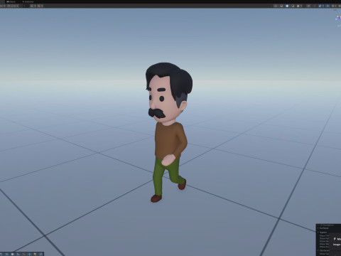 Cartoon Male Character Rigged 113 Modello 3D