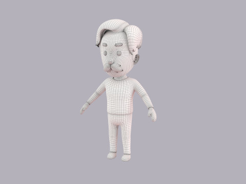 Cartoon Male Character Rigged 113 Modello 3D