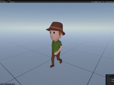 Cartoon Male Character Rigged 114 Model 3D