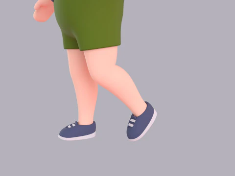 Cartoon Male Character Rigged 115 3D Model