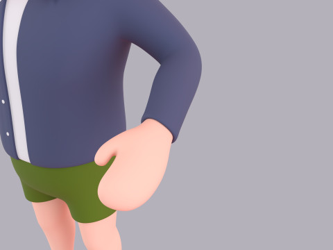 Cartoon Male Character Rigged 115 Modello 3D