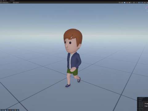 Cartoon Male Character Rigged 115 Modello 3D