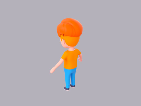 Cartoon Male Character Rigged 116 3Dモデル