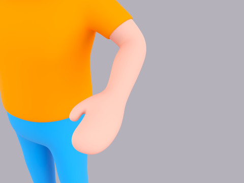 Cartoon Male Character Rigged 116 3Dモデル
