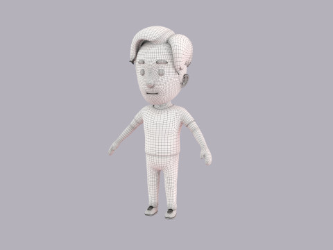 Cartoon Male Character Rigged 116 3Dモデル