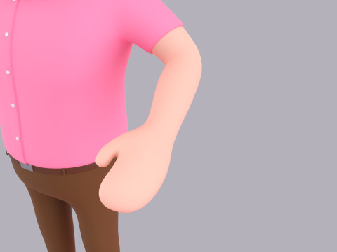 Cartoon Male Character Rigged 117 3D Model