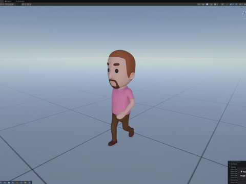Cartoon Male Character Rigged 117 3D Model