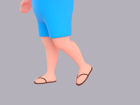 Cartoon Male Character Rigged 118 3D Model