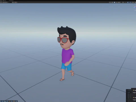 Cartoon Male Character Rigged 118 3D Model