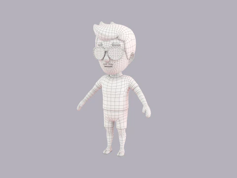 Cartoon Male Character Rigged 118 3D Model