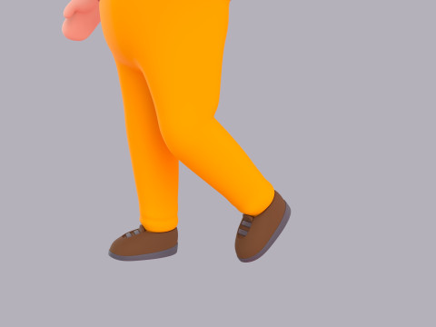 Cartoon Male Character Rigged 119 3D Модель