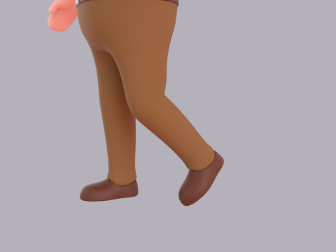 Cartoon Male Character Rigged 120 3D Model