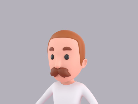 Cartoon Male Character Rigged 122 Model 3D