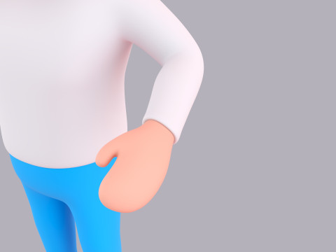 Cartoon Male Character Rigged 122 Model 3D