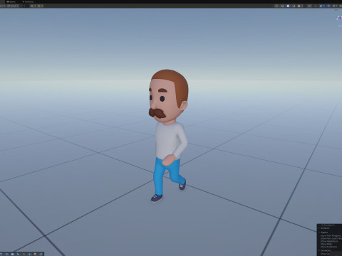 Cartoon Male Character Rigged 122 Model 3D