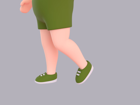 Cartoon Male Character Rigged 123 3Dモデル