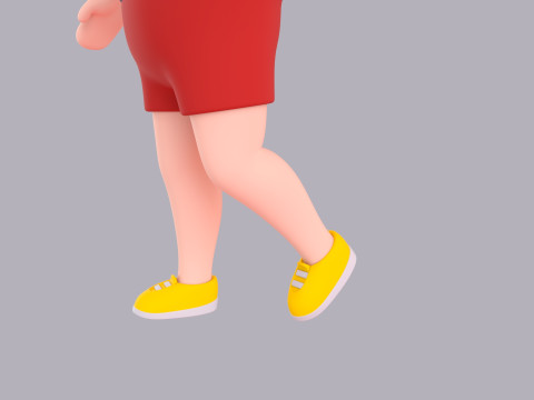 Cartoon Male Character Rigged 125 3D-Modell