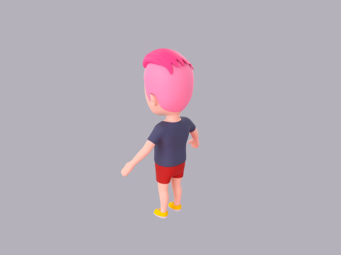 Cartoon Male Character Rigged 125 3D-Modell