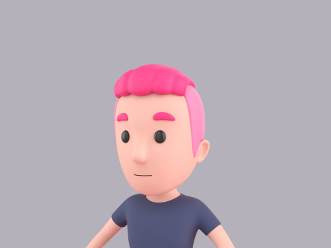 Cartoon Male Character Rigged 125 3D-Modell