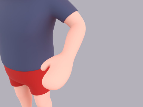 Cartoon Male Character Rigged 125 3D-Modell