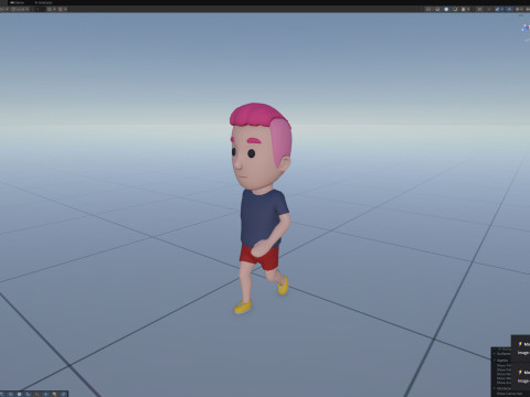 Cartoon Male Character Rigged 125 3D-Modell