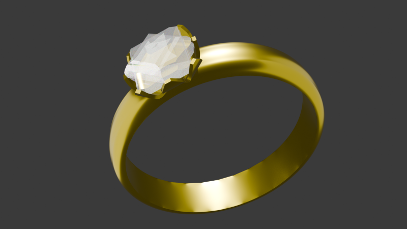 Golden ring Model 3D .c4d .max .obj .3ds .fbx .stl .blend 
