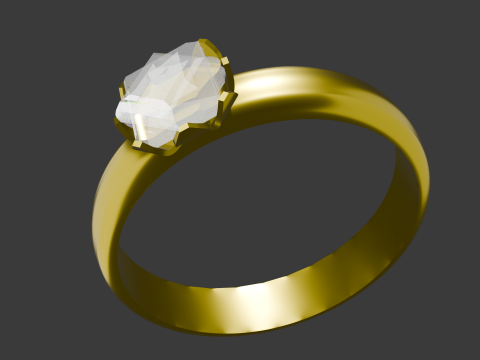 Golden ring Modello 3D