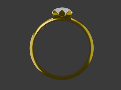 Gouden ring 3D Model