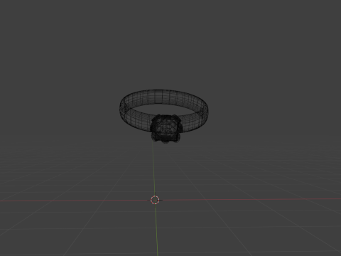 Golden ring Model 3D