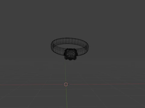 Gouden ring 3D Model