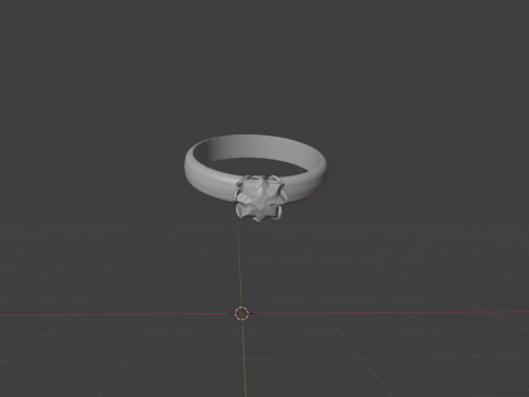 Golden ring Model 3D