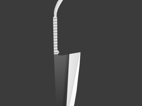 Zanpakuto Zangetsu anime sword Bleach 3D Model