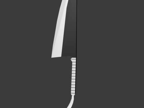 Zanpakuto Zangetsu anime sword Bleach 3D Model