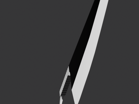 Zanpakuto Zangetsu anime sword Bleach 3D Model