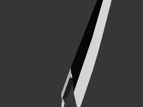 Zanpakuto Zangetsu anime sword Bleach 3D Model