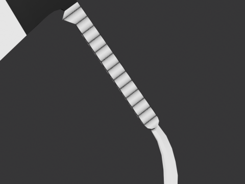 Zanpakuto Zangetsu anime sword Bleach 3D Model