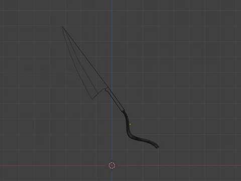 Zanpakuto Zangetsu anime sword Bleach 3D Model