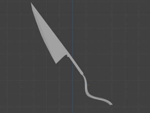 Zanpakuto Zangetsu anime sword Bleach 3D Model